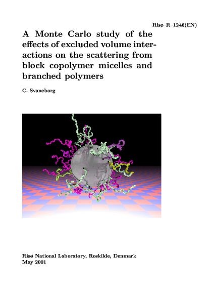 Ph.D. frontpage, block copolymer micelle, scattering theory